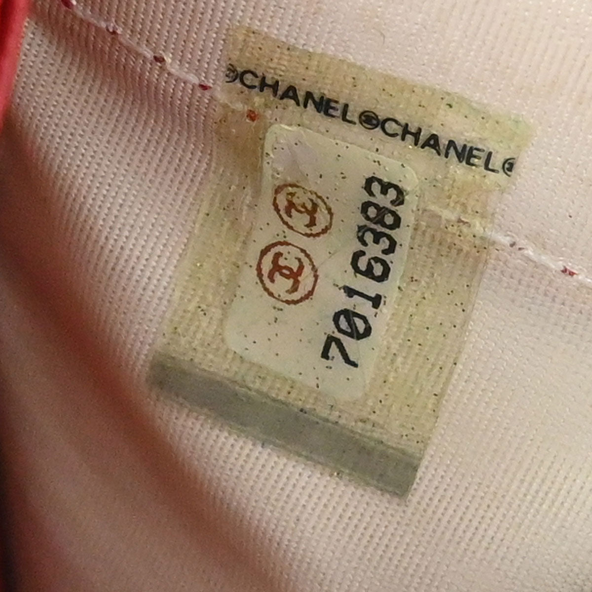 Chanel Red Calfskin Coin Purse Wallet