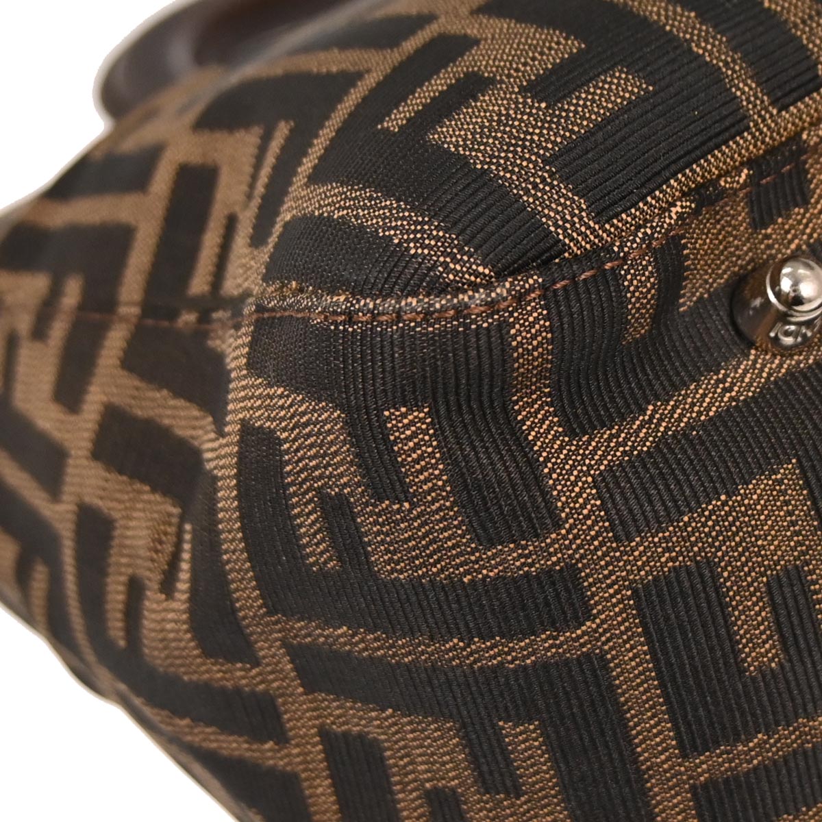 Fendi Brown Zucca Tote Handbag