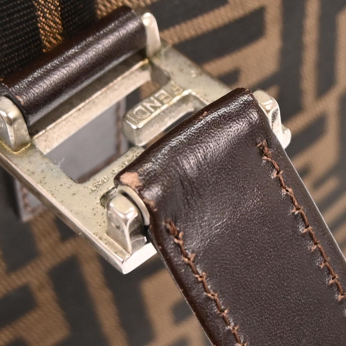 Fendi Brown Zucca Tote Handbag