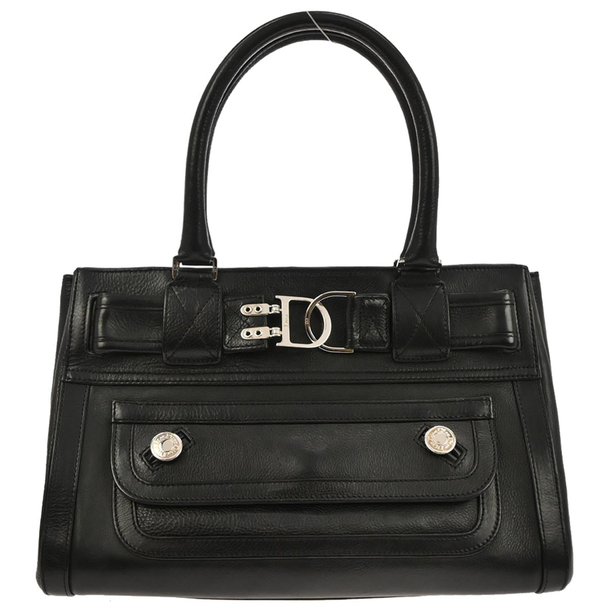Christian Dior Black Leather Handbag