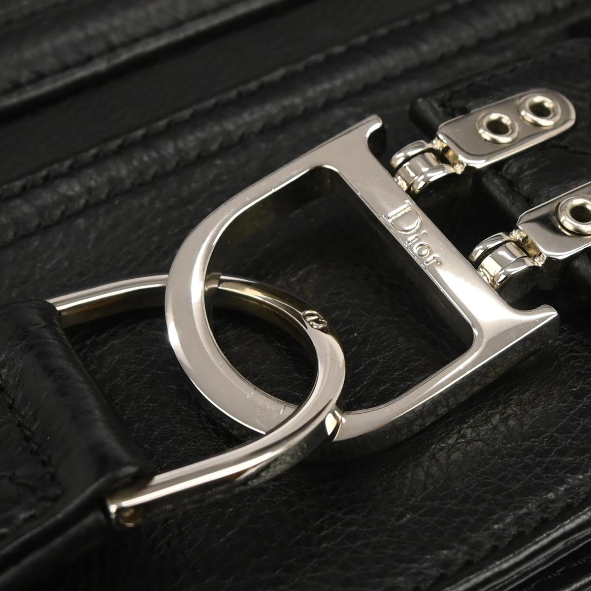 Christian Dior Black Leather Handbag