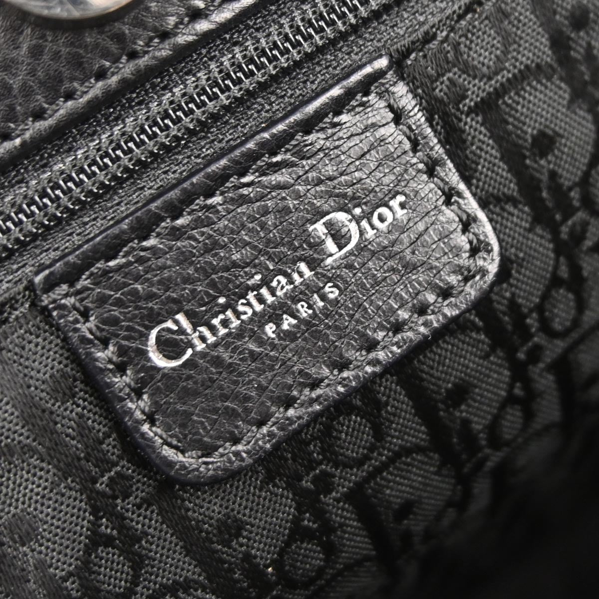 Christian Dior Black Leather Handbag