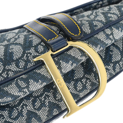 Christian Dior 2000 Navy Trotter Saddle Handbag