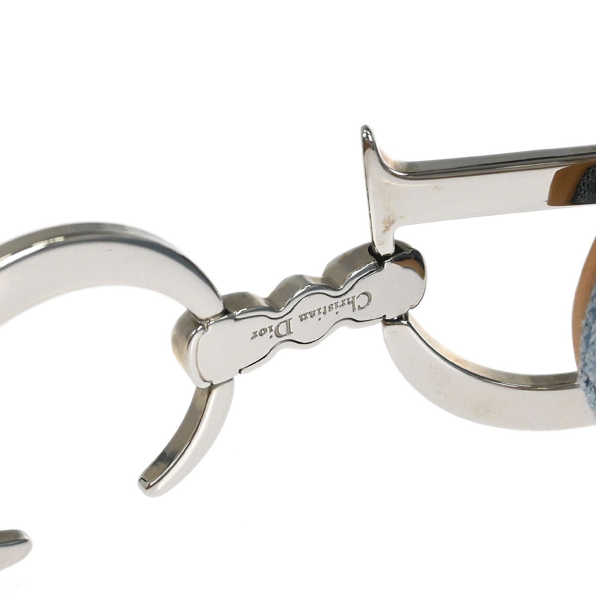 Christian Dior Light Blue Canvas Saddle Handbag