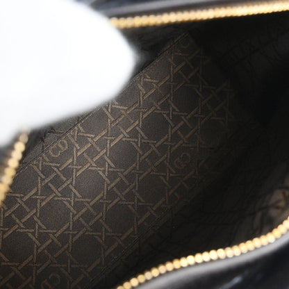 Christian Dior * 1997 Brown Pony Hair Leopard Medium Lady Dior 2way Shoulder Handbag