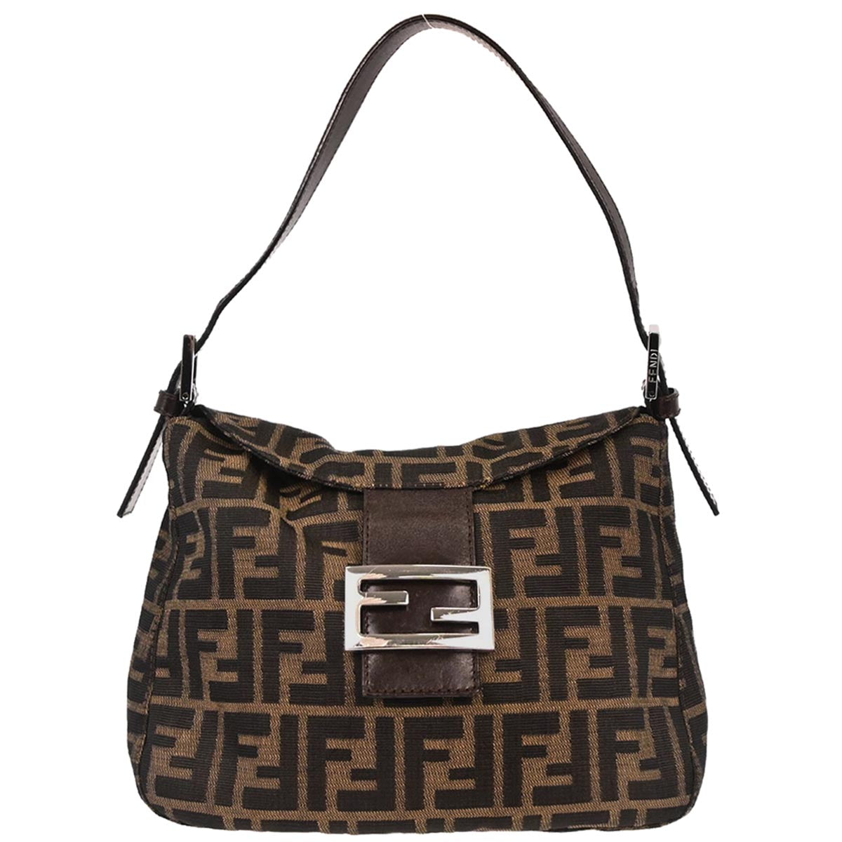 Fendi Brown Canvas Zucca Handbag