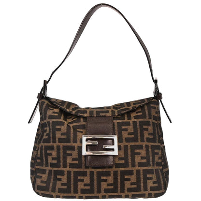Fendi Brown Canvas Zucca Handbag