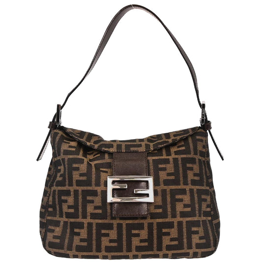Fendi Brown Canvas Zucca Handbag