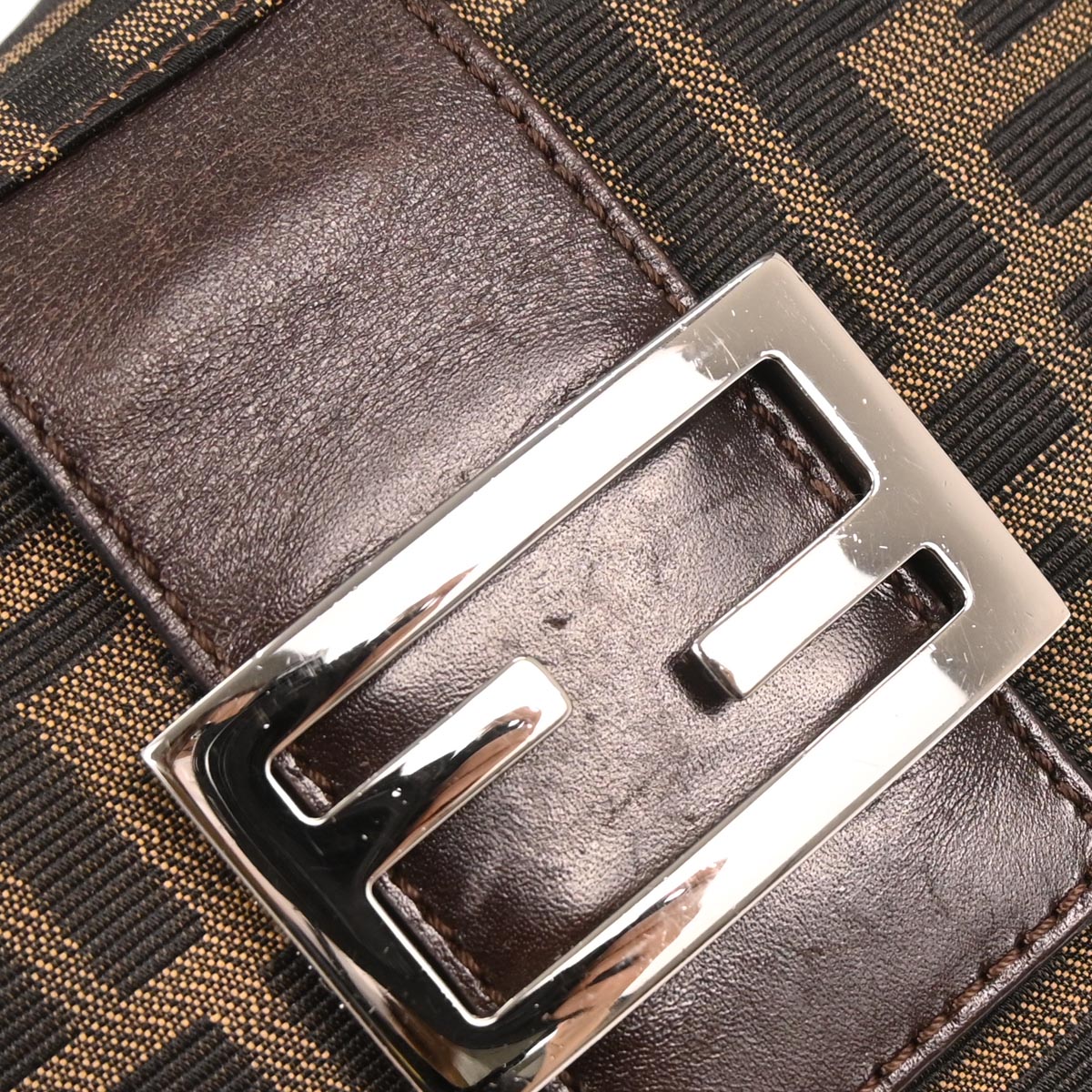 Fendi Brown Canvas Zucca Handbag