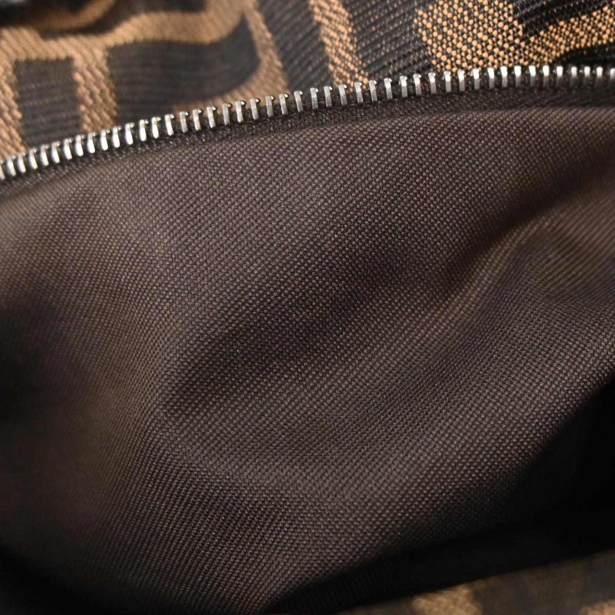 Fendi Brown Canvas Zucca Handbag