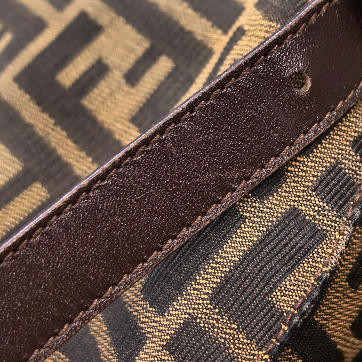 Fendi Brown Canvas Zucca Handbag