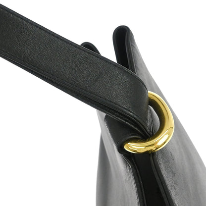 Chanel 1991-1994 Black Lambskin Shoulder Bag