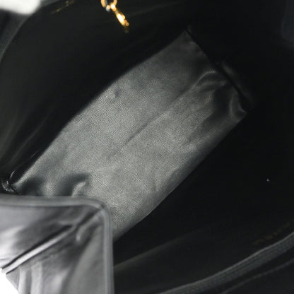 Chanel 1991-1994 Black Lambskin Shoulder Bag