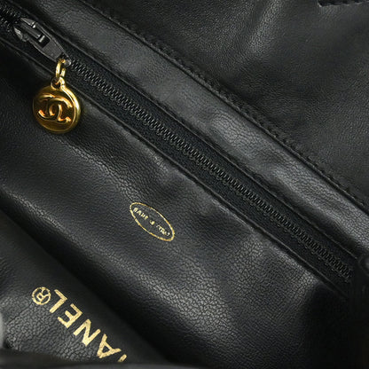 Chanel 1991-1994 Black Lambskin Shoulder Bag