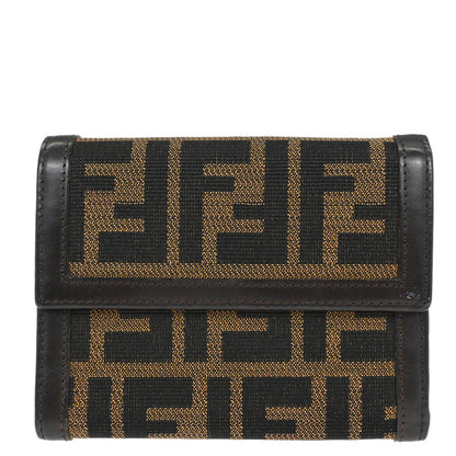 Fendi Brown Zucca Wallet Purse