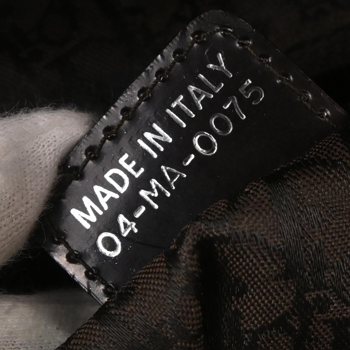 Christian Dior Brown Mouton Flight Shoulder Bag