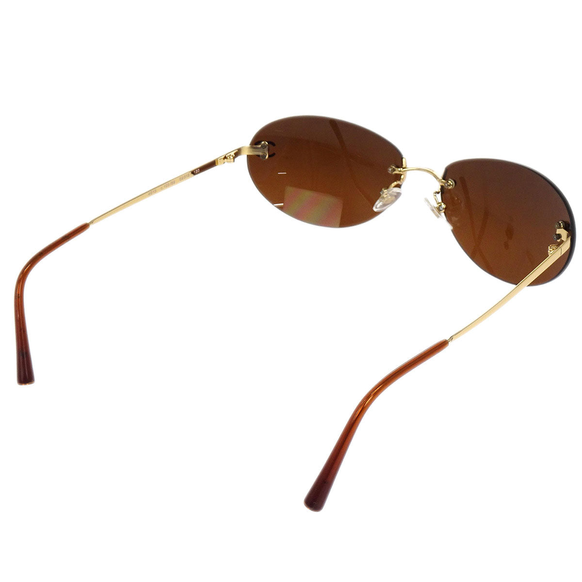 Chanel Sunglasses Eyewear Brown 59□16 Small Good