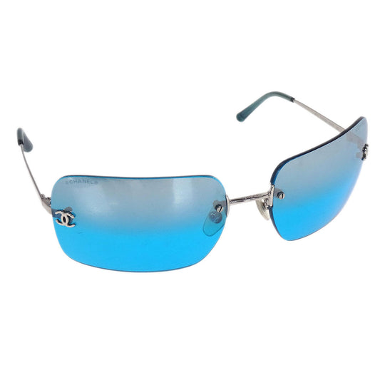 Chanel Sunglasses Eyewear Blue Small Good