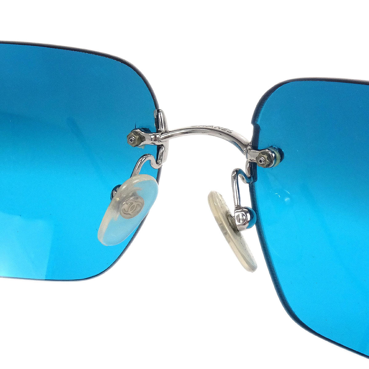 Chanel Sunglasses Eyewear Blue Small Good