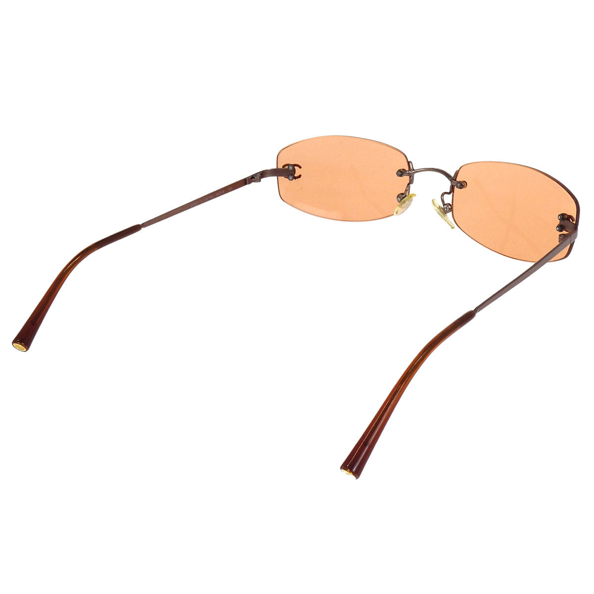 Chanel Sunglasses Eyewear Orange Small Good