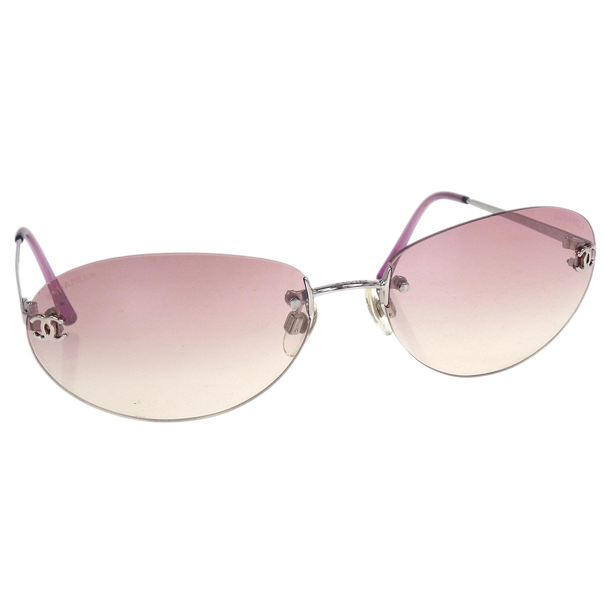 Chanel Sunglasses Eyewear Pink Small Good