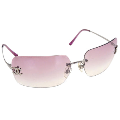 Chanel Sunglasses Eyewear Pink Rhinestone Small Good