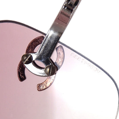 Chanel Sunglasses Eyewear Pink Rhinestone Small Good