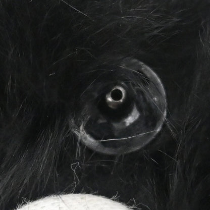 Chanel * Black Lapin Fur Bracelet Bangle Wristband