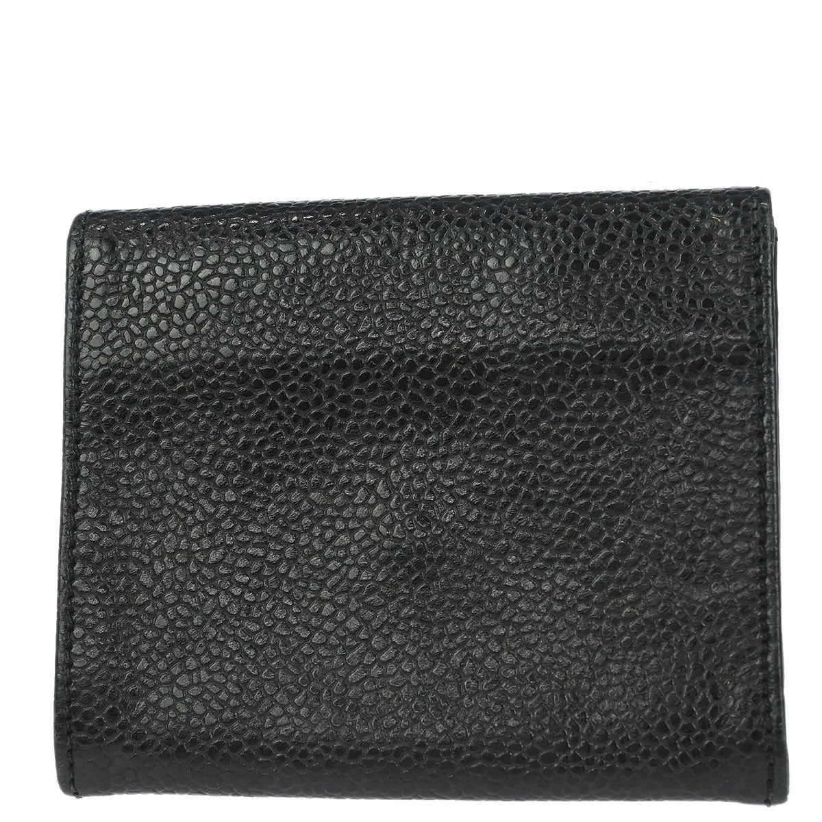 Chanel Black Caviar Skin Coin Purse Wallet