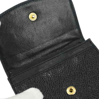 Chanel Black Caviar Skin Coin Purse Wallet