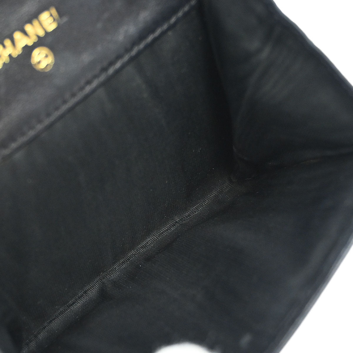 Chanel Black Caviar Skin Coin Purse Wallet