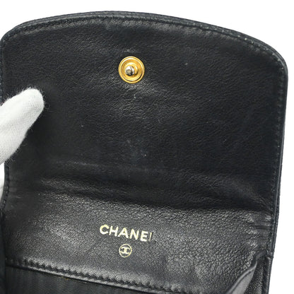 Chanel Black Caviar Skin Coin Purse Wallet