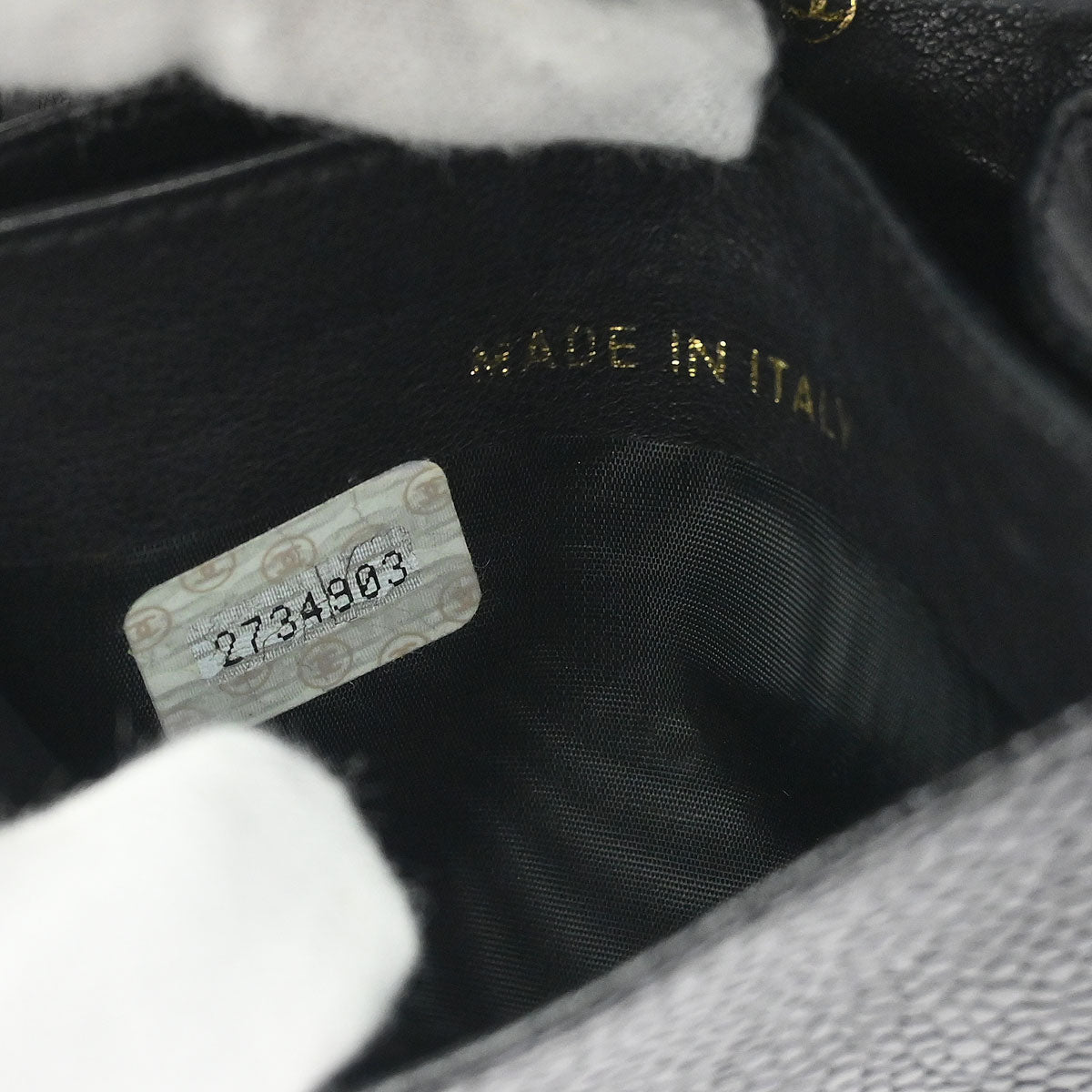 Chanel Black Caviar Skin Coin Purse Wallet