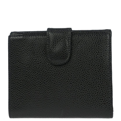 Chanel Black Caviar Skin Coin Purse Wallet