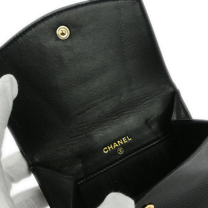 Chanel Black Caviar Skin Coin Purse Wallet