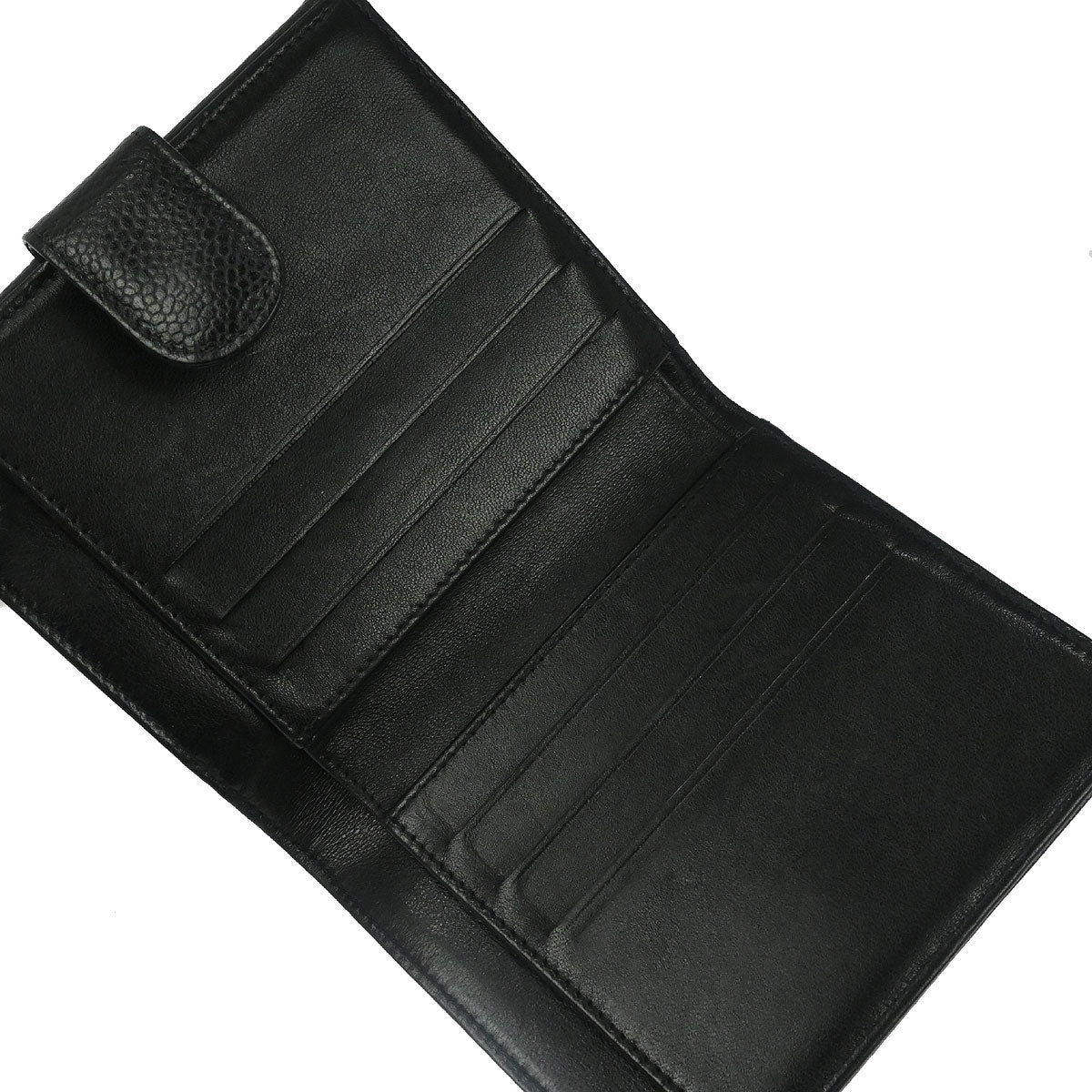 Chanel Black Caviar Skin Coin Purse Wallet