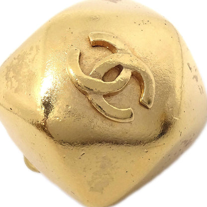 Chanel Square Clip-On Earrings Gold 98A