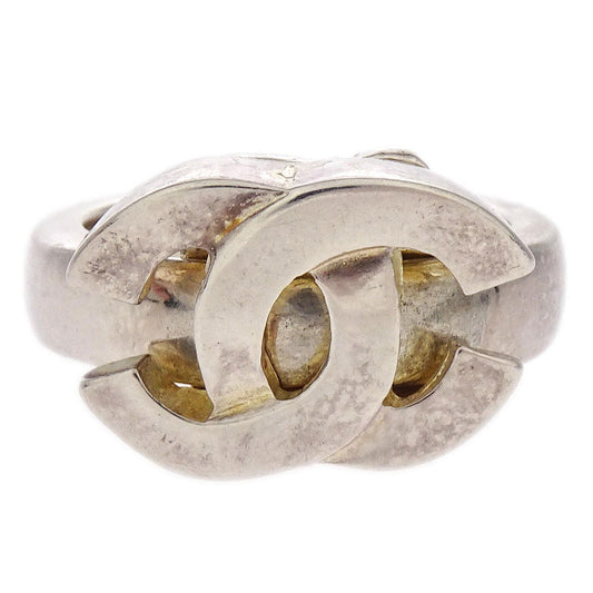 Chanel Ring CC Silver #52 01P