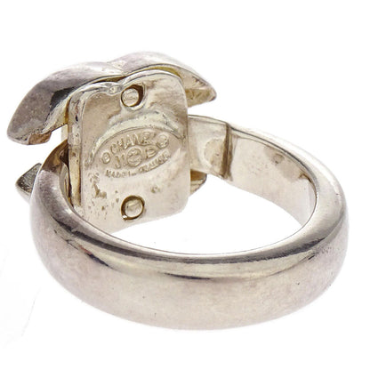 Chanel Ring CC Silver #52 01P