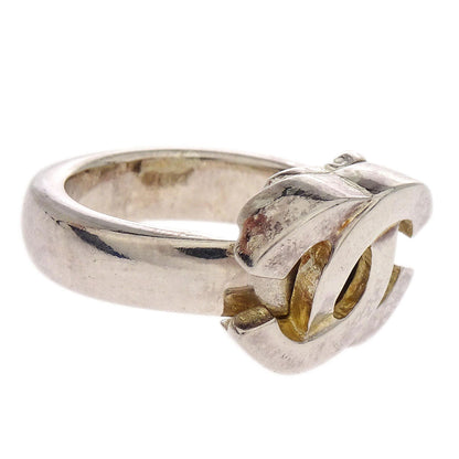Chanel Ring CC Silver #52 01P