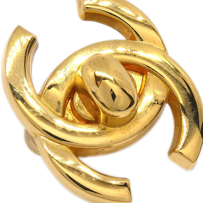 Chanel CC Turnlock Clip-On Earrings Gold Large 96A