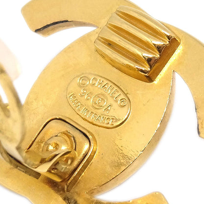 Chanel CC Turnlock Clip-On Earrings Gold Large 96A