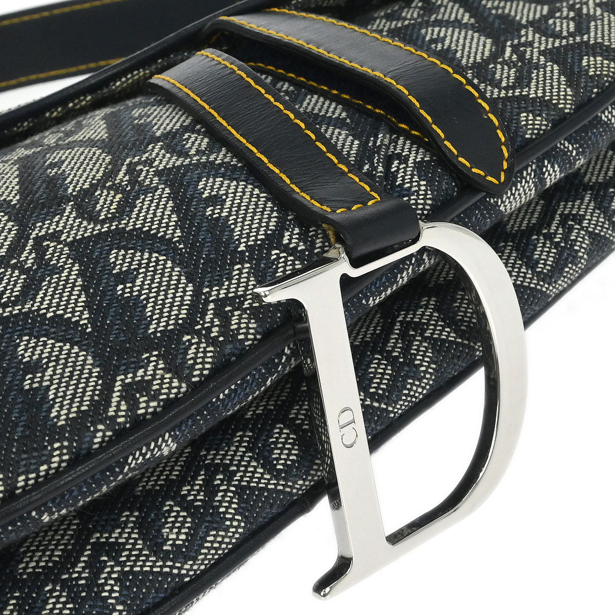 Christian Dior Navy Trotter Saddle Handbag