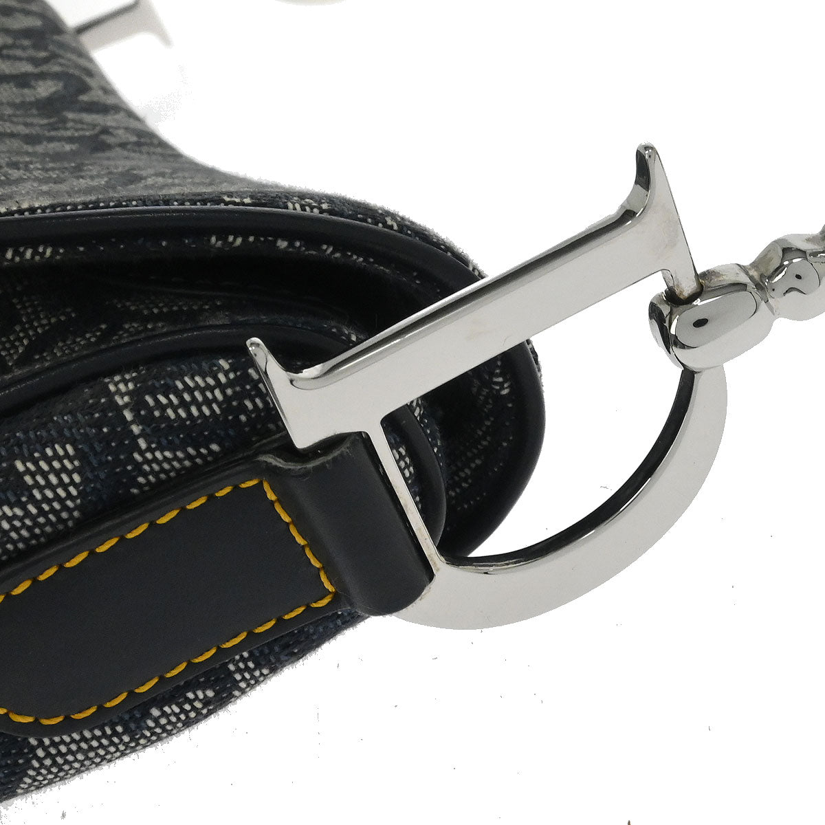 Christian Dior Navy Trotter Saddle Handbag