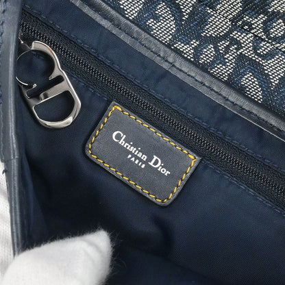 Christian Dior Navy Trotter Saddle Handbag