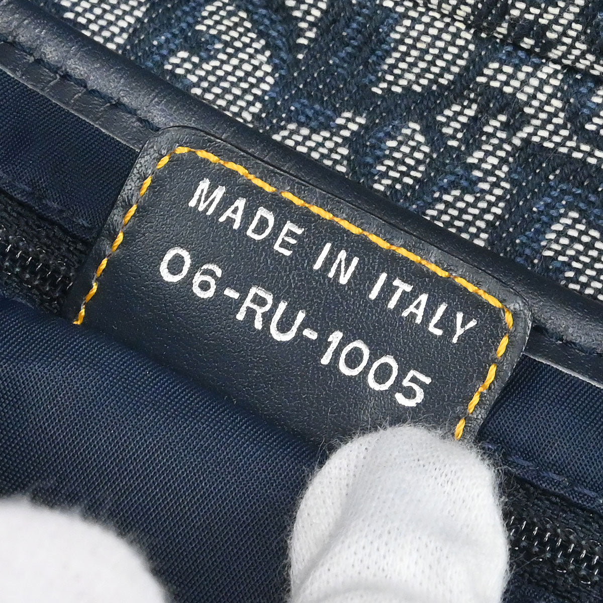 Christian Dior Navy Trotter Saddle Handbag