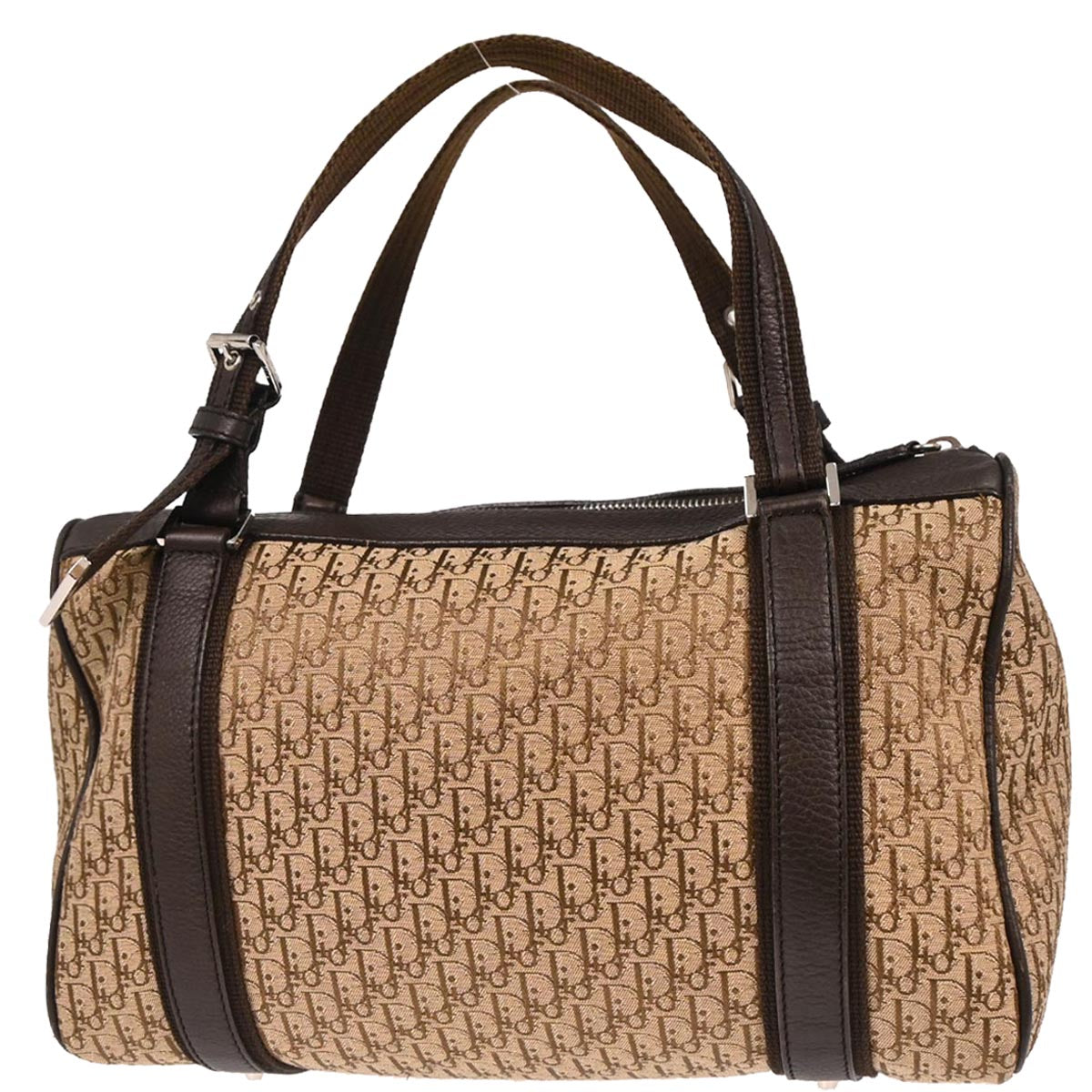 Christian Dior Brown Beige Street Chic Trotter Handbag