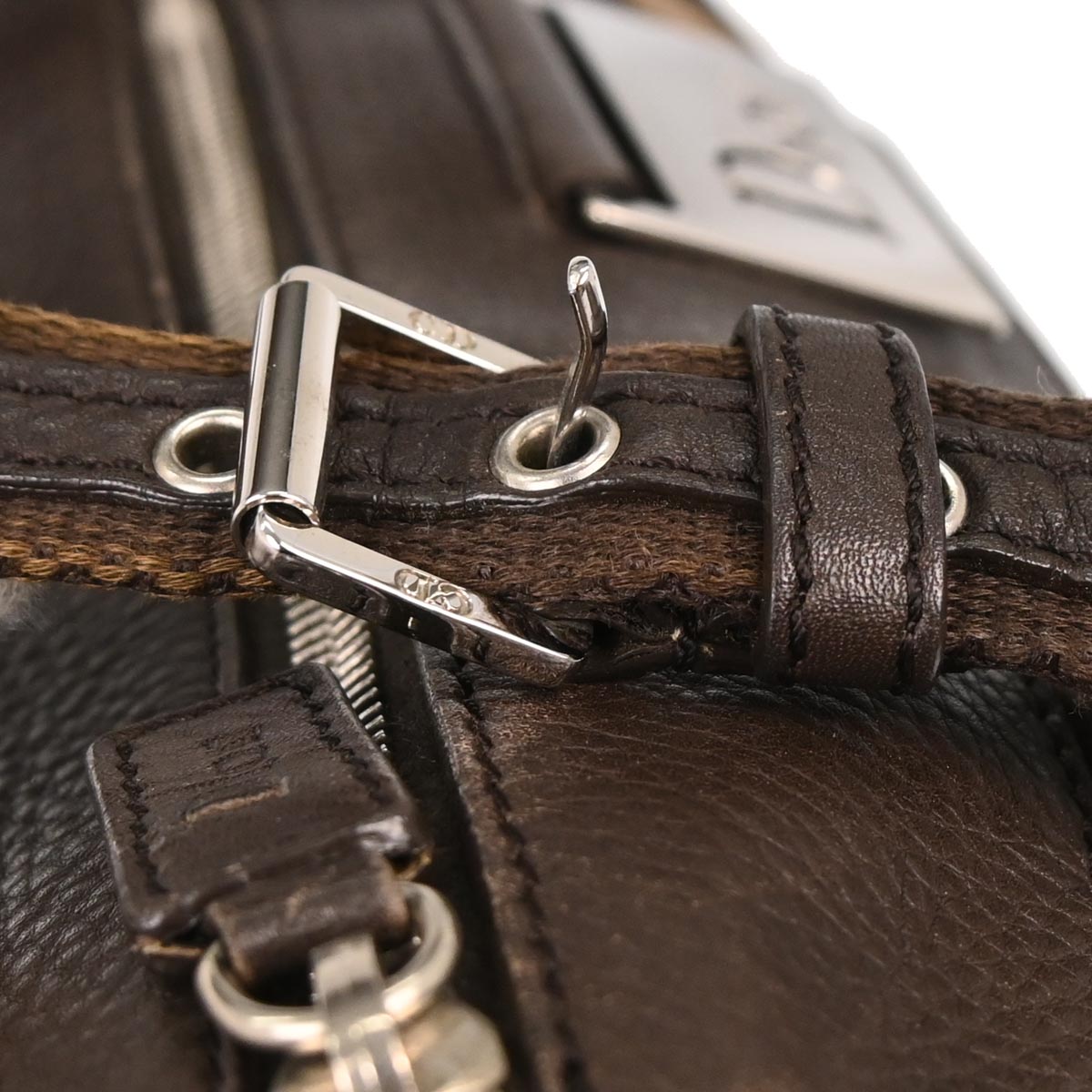 Christian Dior Brown Beige Street Chic Trotter Handbag