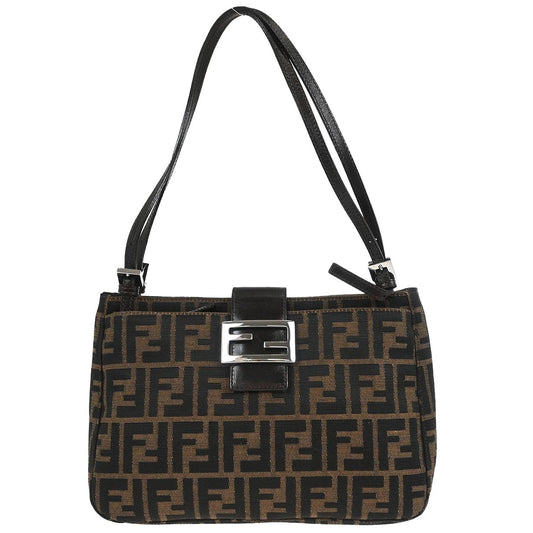 Fendi Brown Canvas Zucca Handbag