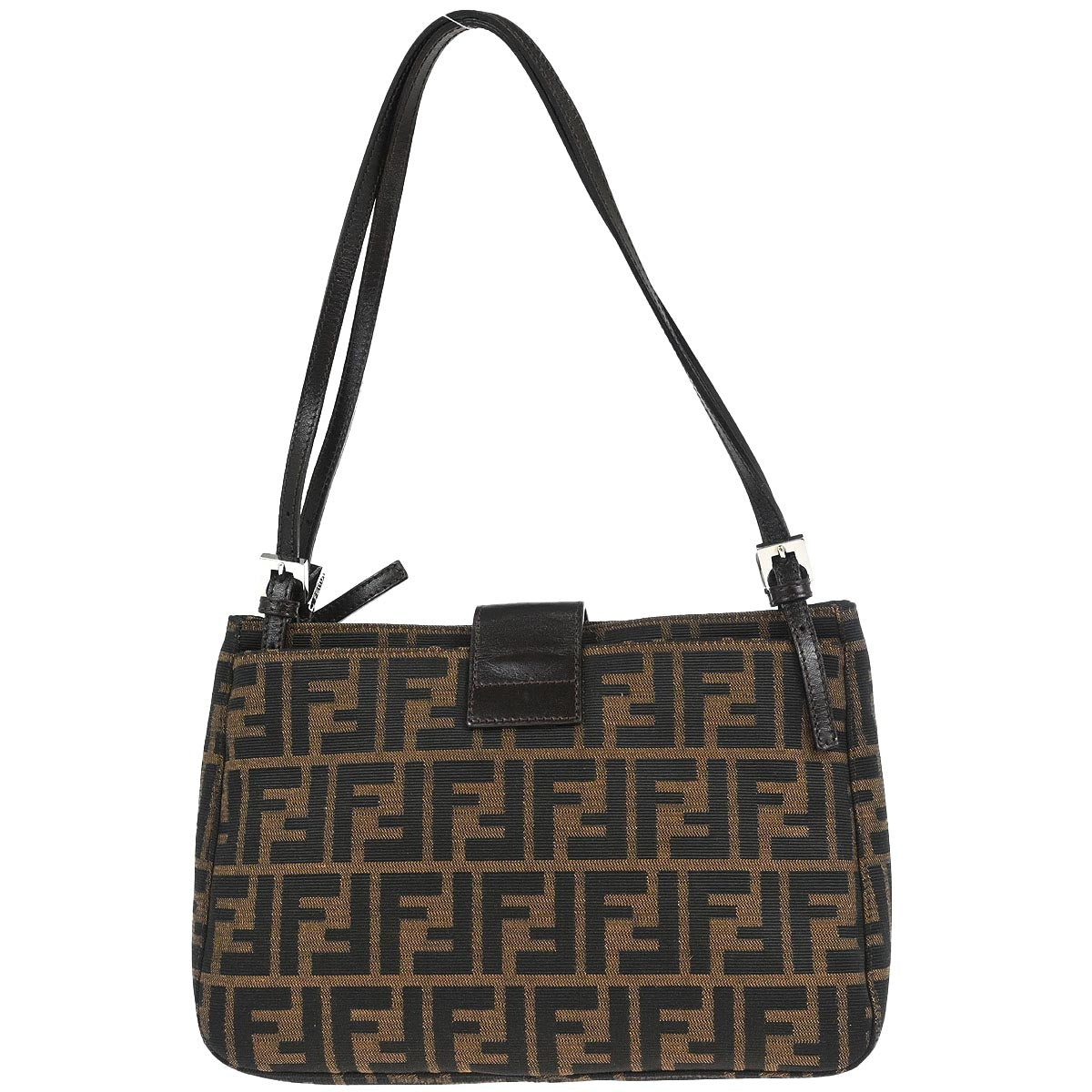 Fendi Brown Canvas Zucca Handbag